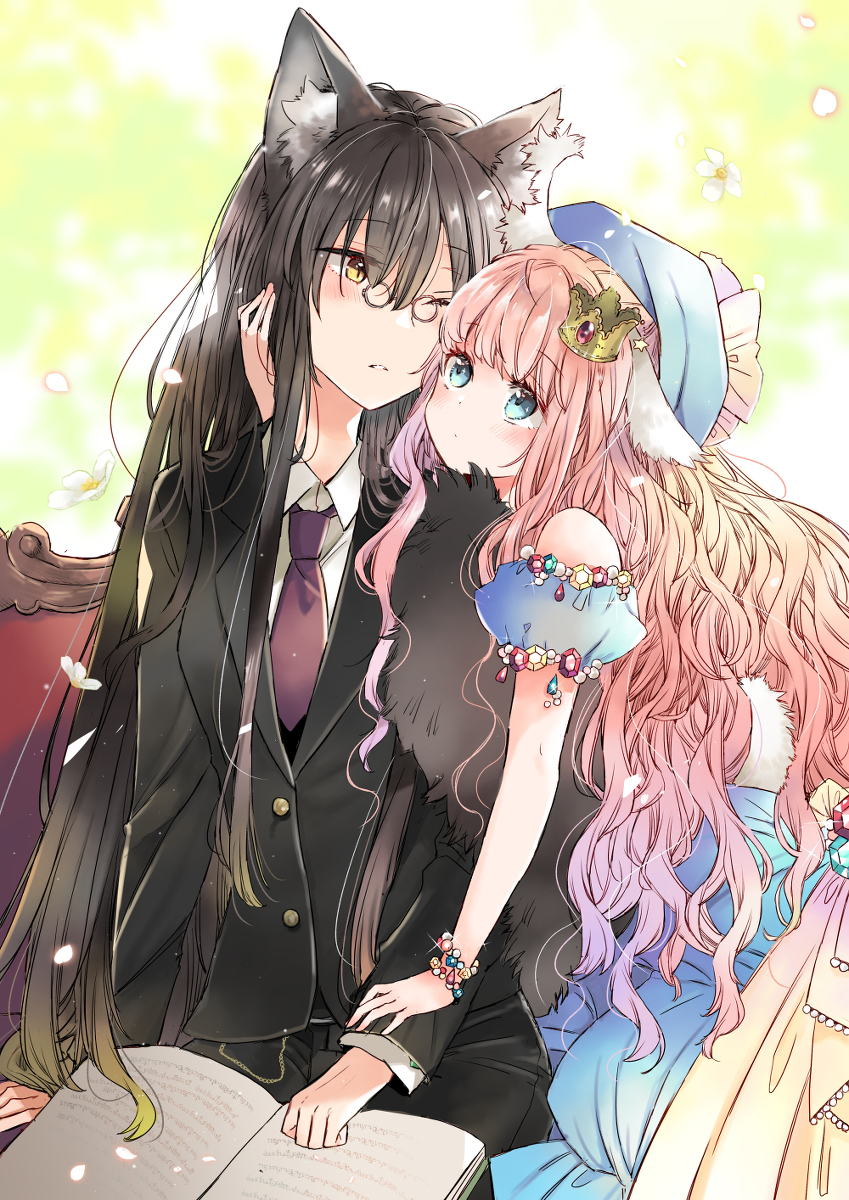 This is a pixiv picture whose title is 羊姫×狼執事.