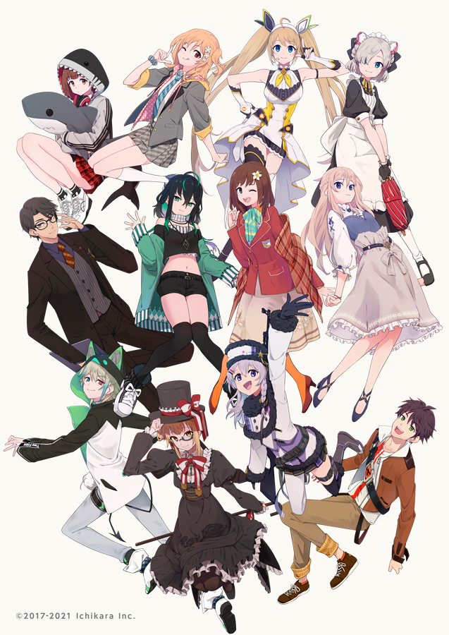 This is a pixiv picture whose title is にじさんじ Anniversary Festival 2021.