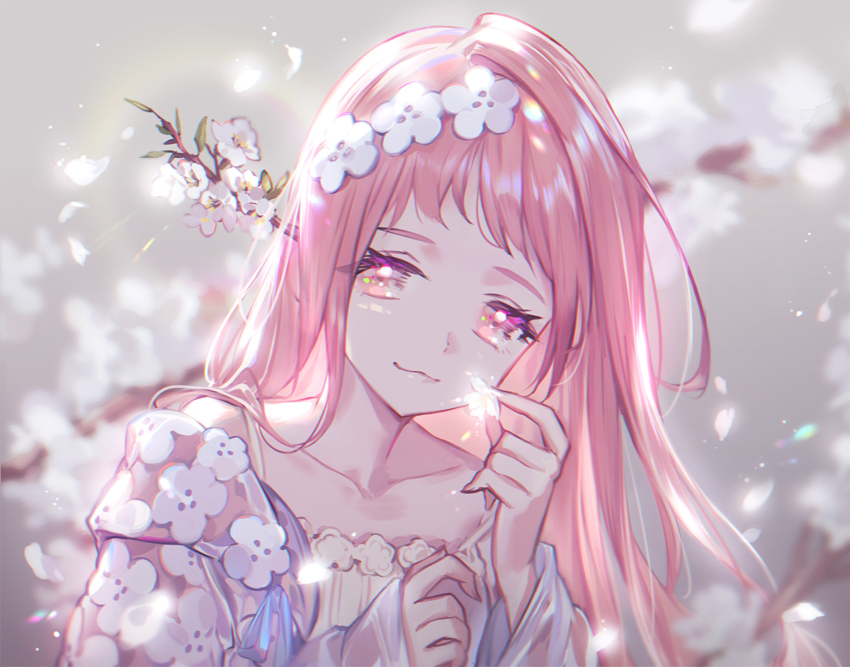 This is a pixiv picture whose title is 🌸.