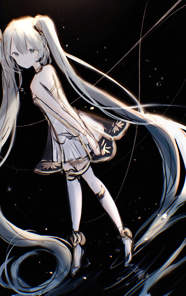 This is a pixiv picture whose title is Miku.