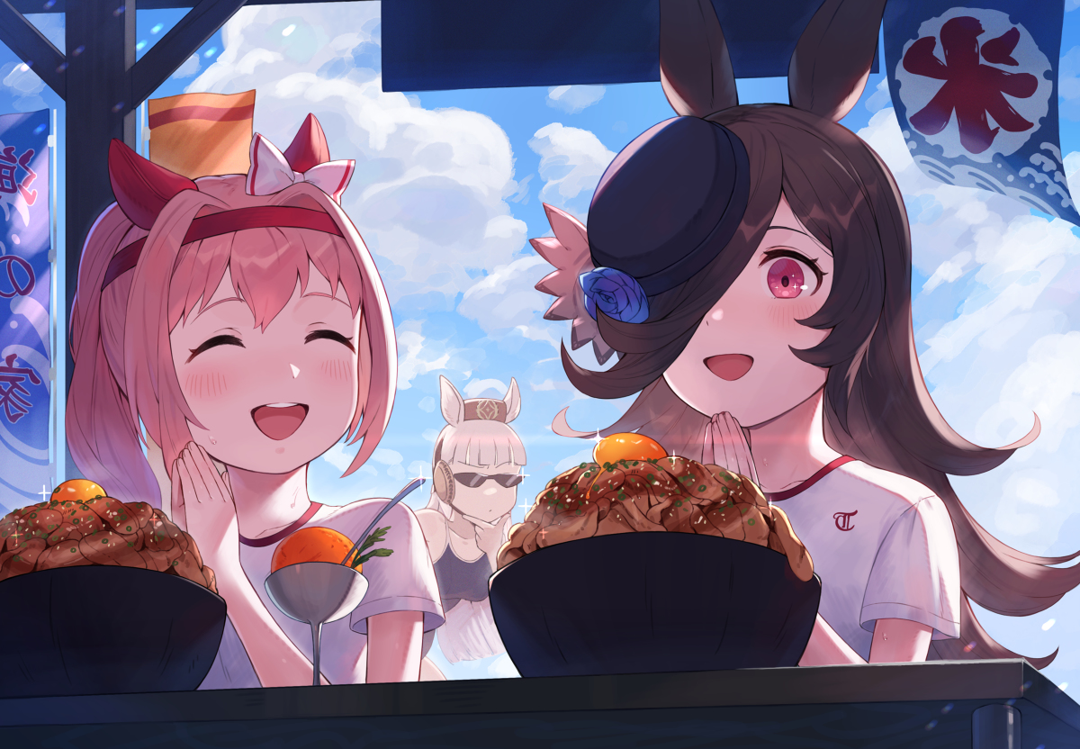 This is a pixiv picture whose title is いただきます！.