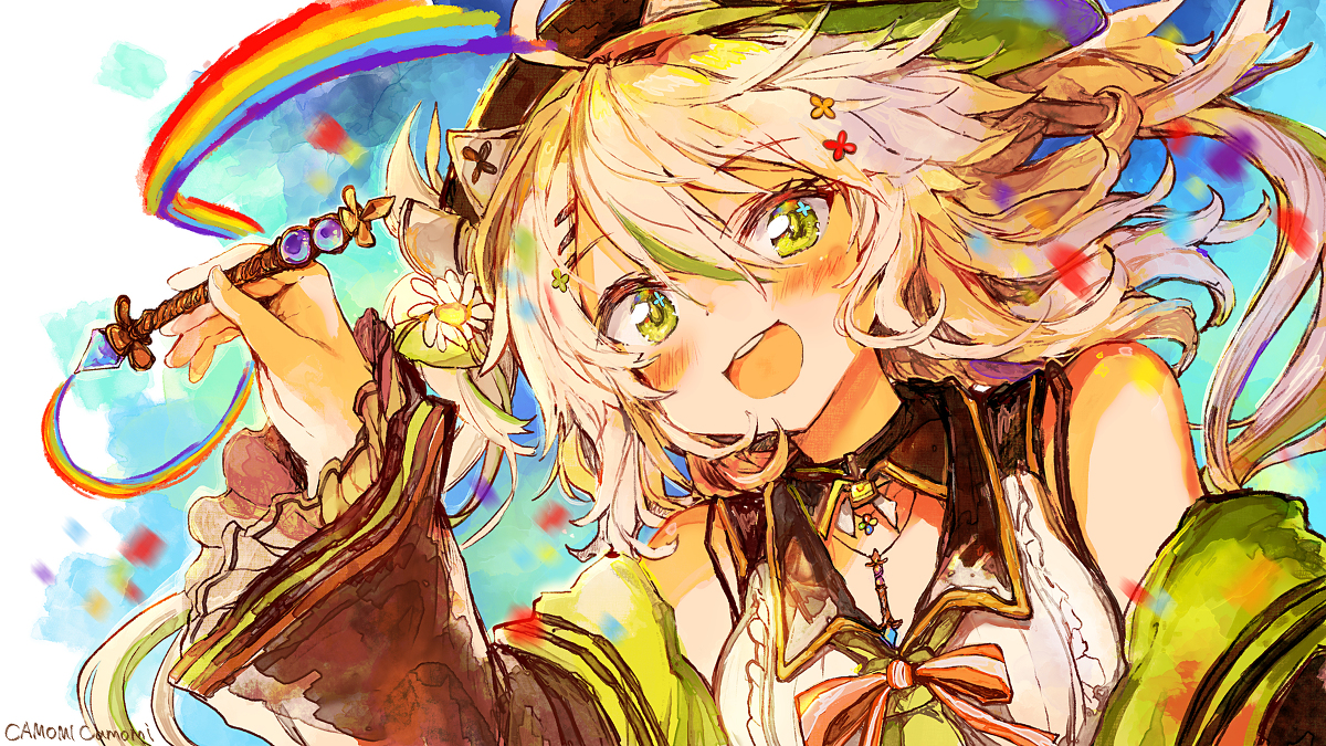 This is a pixiv picture whose title is お絵描き少女と魔法のペン with.Cintiq Pro16.