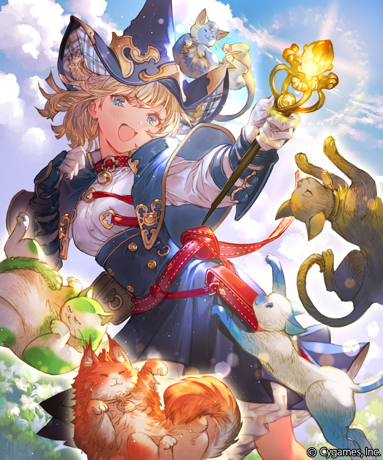 This is a pixiv picture whose title is 【Shadowverse】猫使いの魔女.