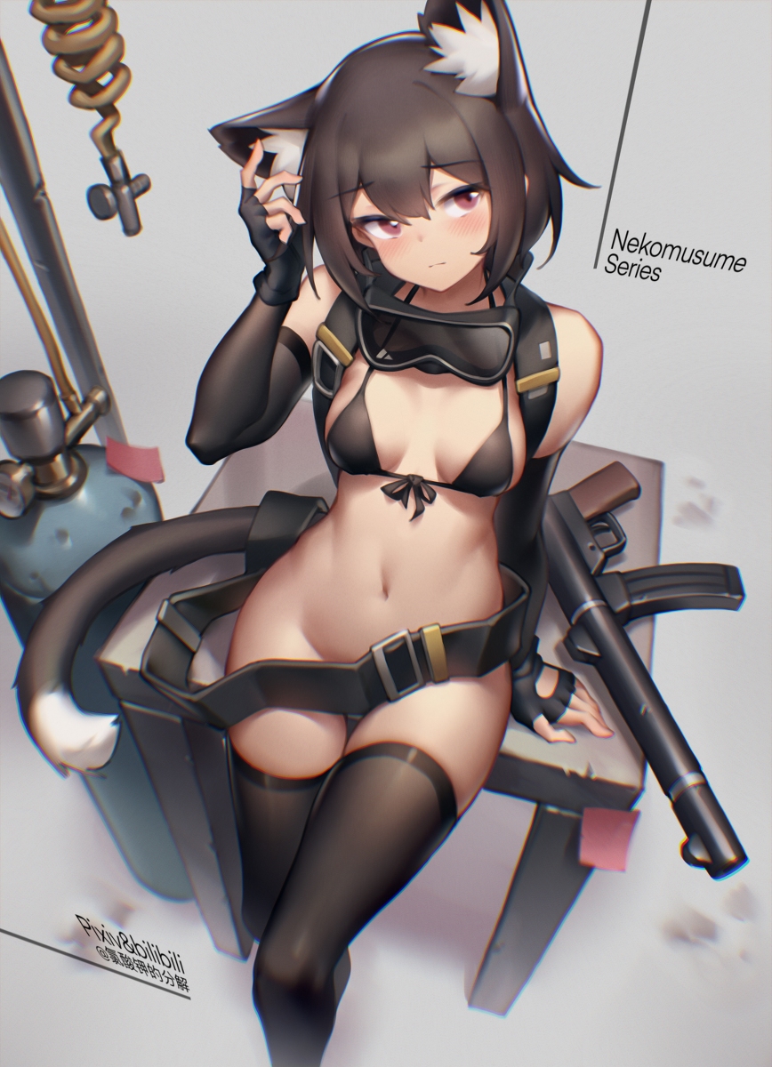 This is a pixiv picture whose title is Mercenary series.