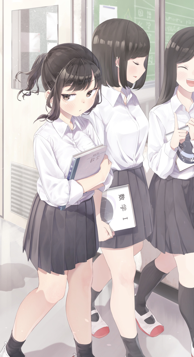 This is a pixiv picture whose title is 廊下ですれ違う時は丁寧に会釈してくれる部活の後輩.