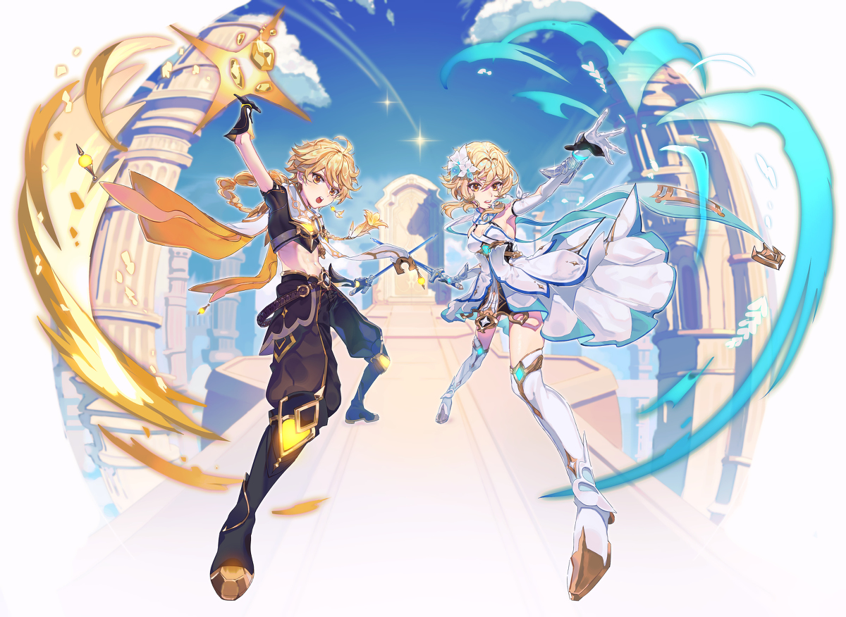 This is a pixiv picture whose title is 双子.