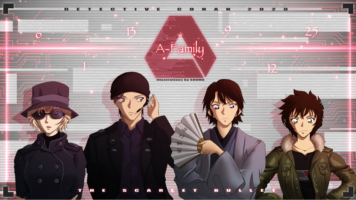 This is a pixiv picture whose title is 赤井一家.