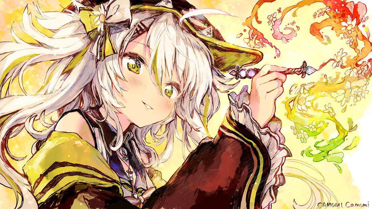 This is a pixiv picture whose title is お絵描き少女と魔法のペン with.Cintiq 13HD.
