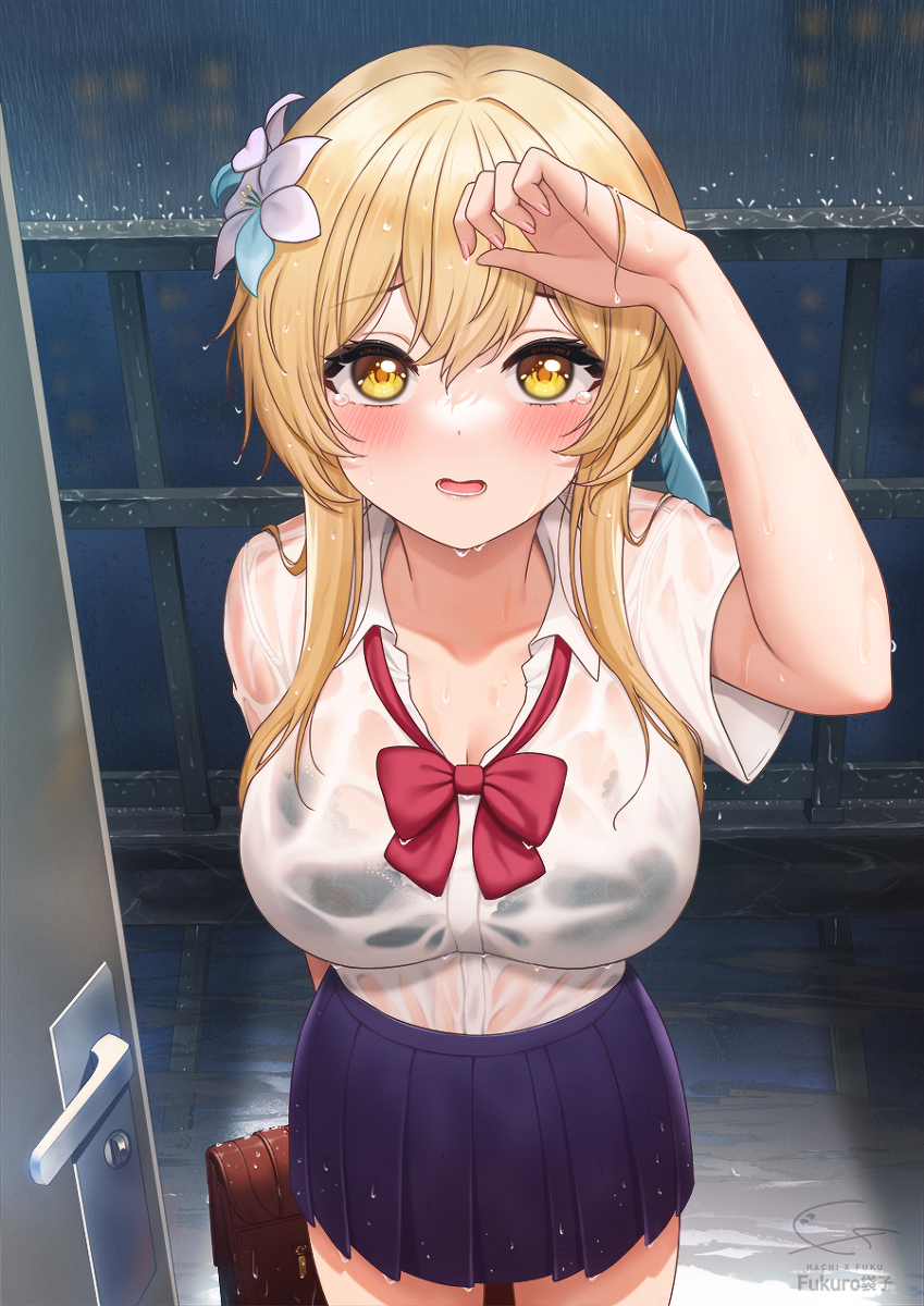 This is a pixiv picture whose title is 雨.