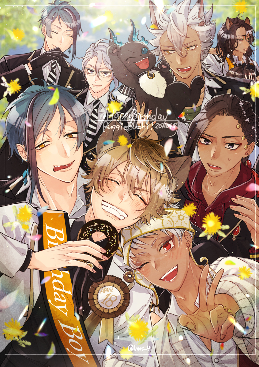 This is a pixiv picture whose title is HBD🍩.