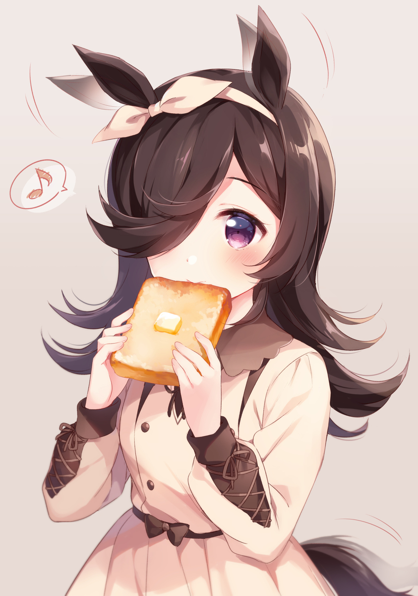 This is a pixiv picture whose title is 朝はパン派なライスシャワー.