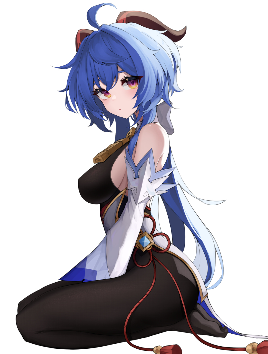 This is a pixiv picture whose title is 甘雨.