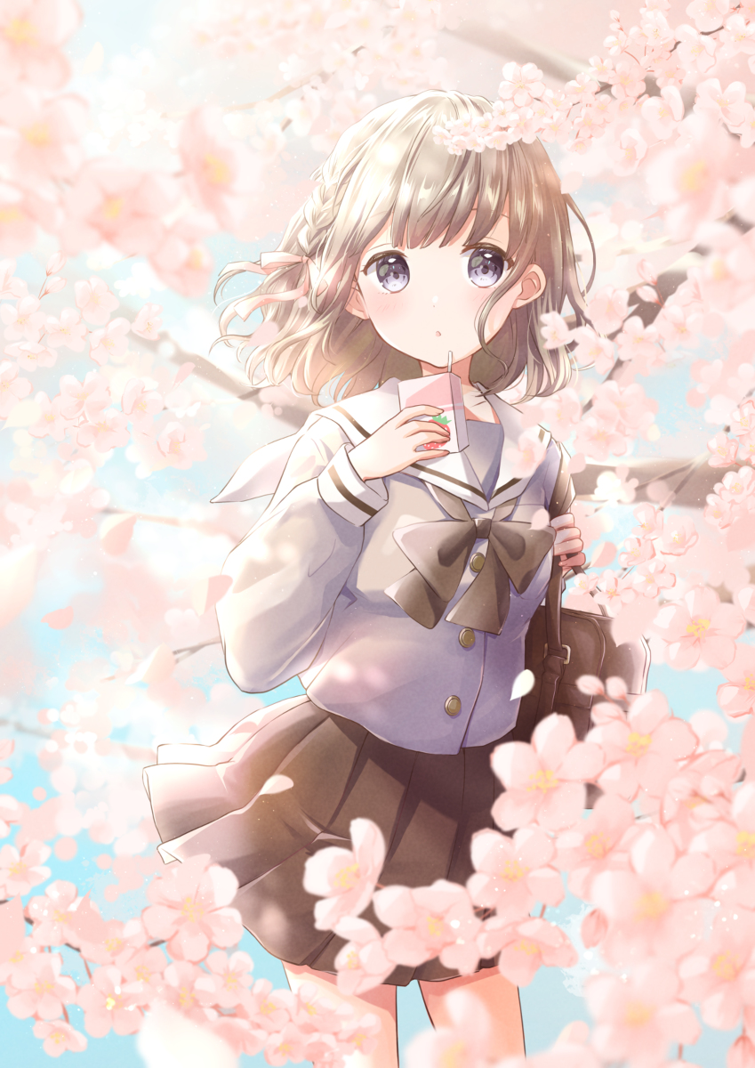 This is a pixiv picture whose title is 桜.