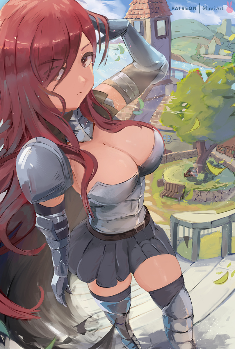 This is a pixiv picture whose title is 【フェアリーテイル】エルザ・スカーレット | Erza.