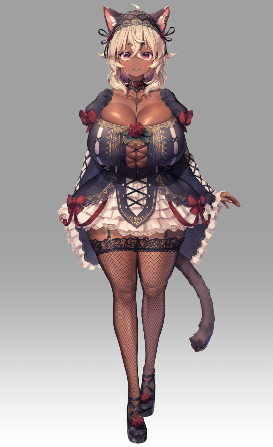 This is a pixiv picture whose title is バーチャル獣耳ふたなり美少女おじさん Ver.3.0.