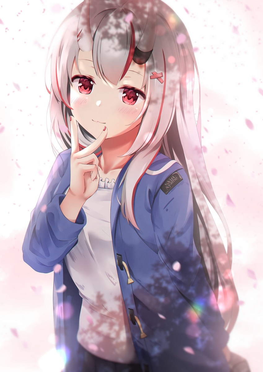 This is a pixiv picture whose title is 百鬼あやめ.