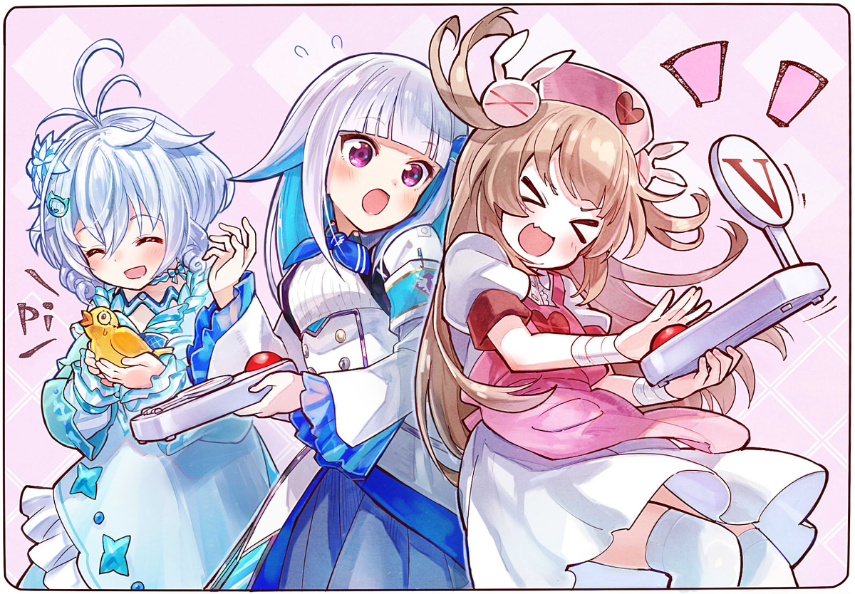 This is a pixiv picture whose title is 早押しクイズの謎.