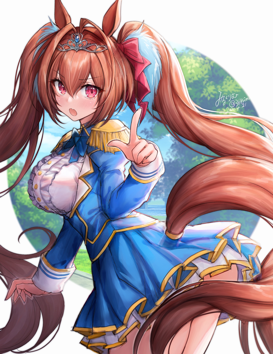 This is a pixiv picture whose title is rkgkダイワスカーレット👑🎀.