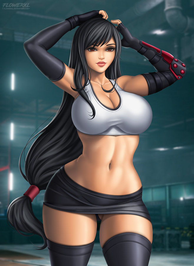 This is a pixiv picture whose title is Tifa Lockhart.