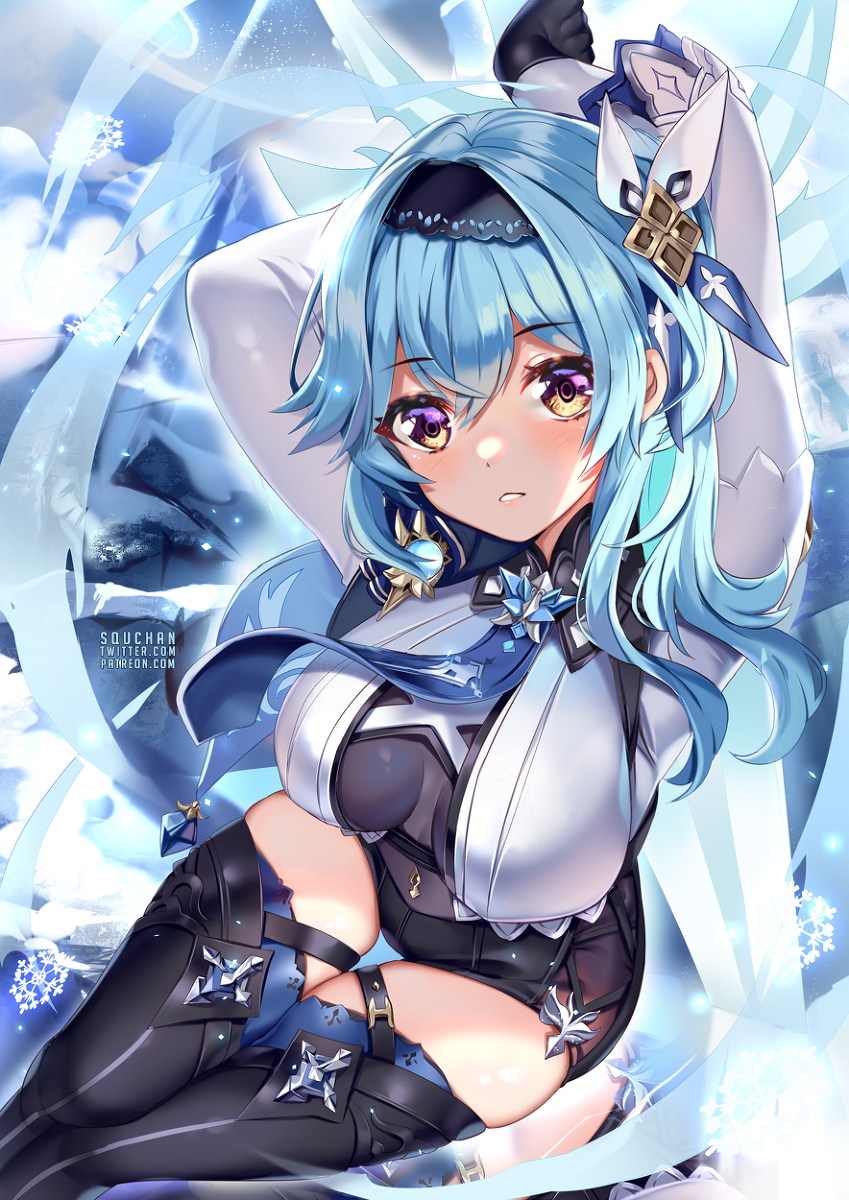 This is a pixiv picture whose title is Eula.