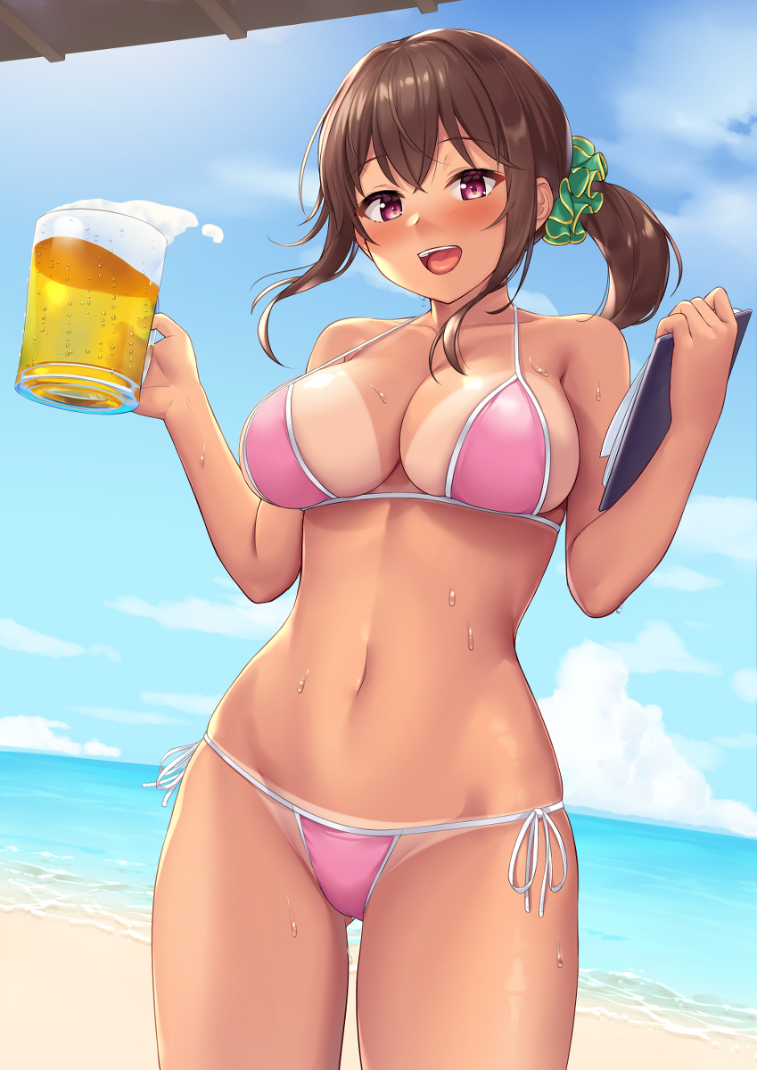 This is a pixiv picture whose title is 抱き枕カバーキャラクター紹介＃1　浦風真帆（うらかぜまほ）.