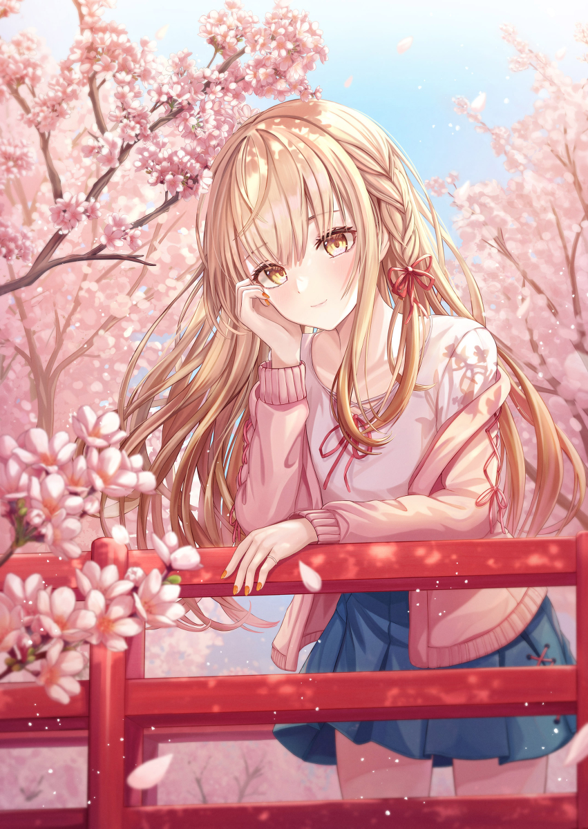 This is a pixiv picture whose title is 桜.