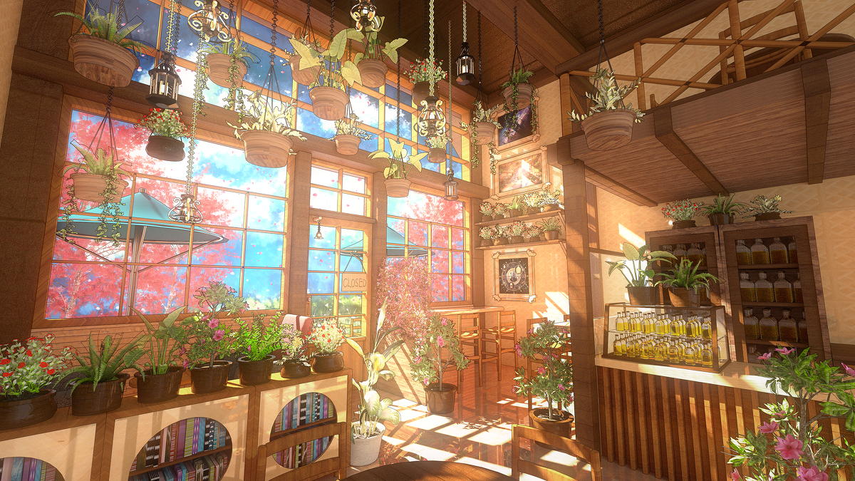 This is a pixiv picture whose title is カフェ.