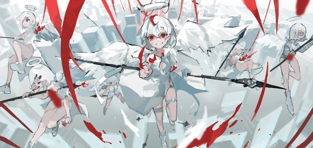 This is a pixiv picture whose title is red invasion.