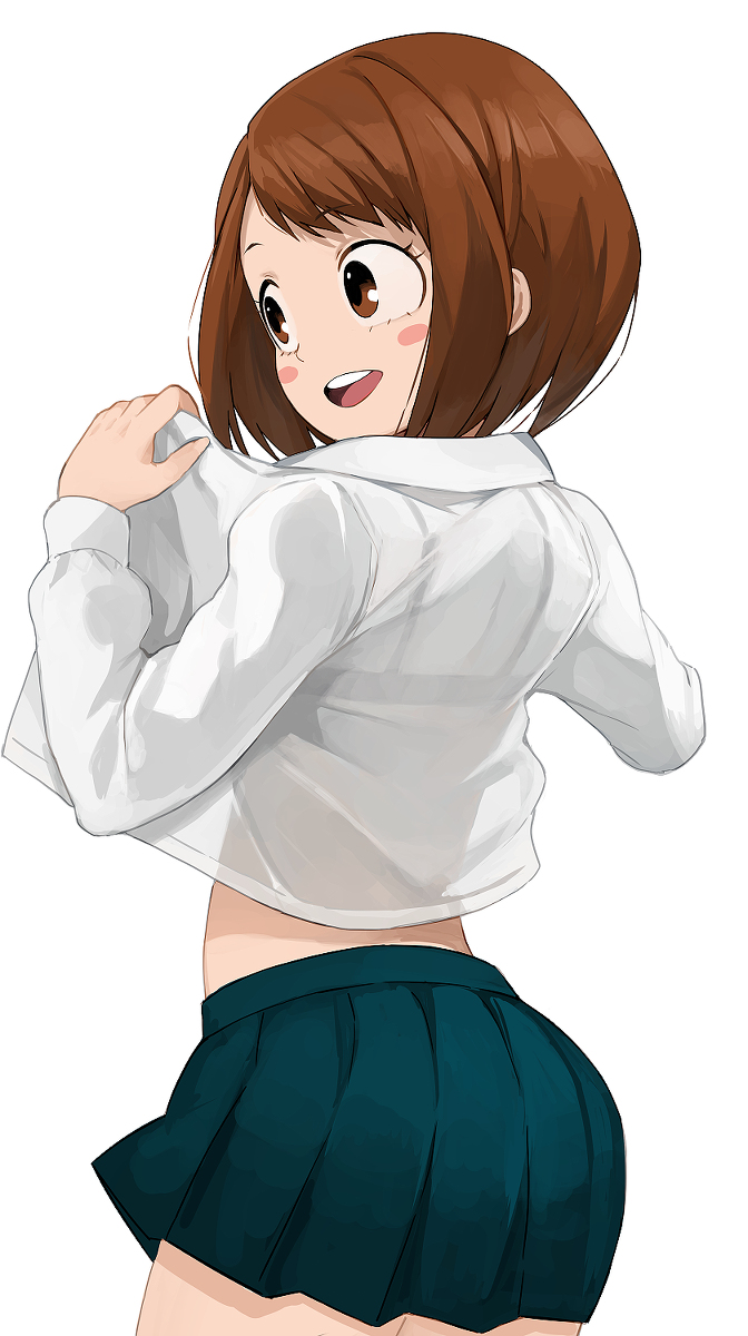 This is a pixiv picture whose title is 麗日お茶子.