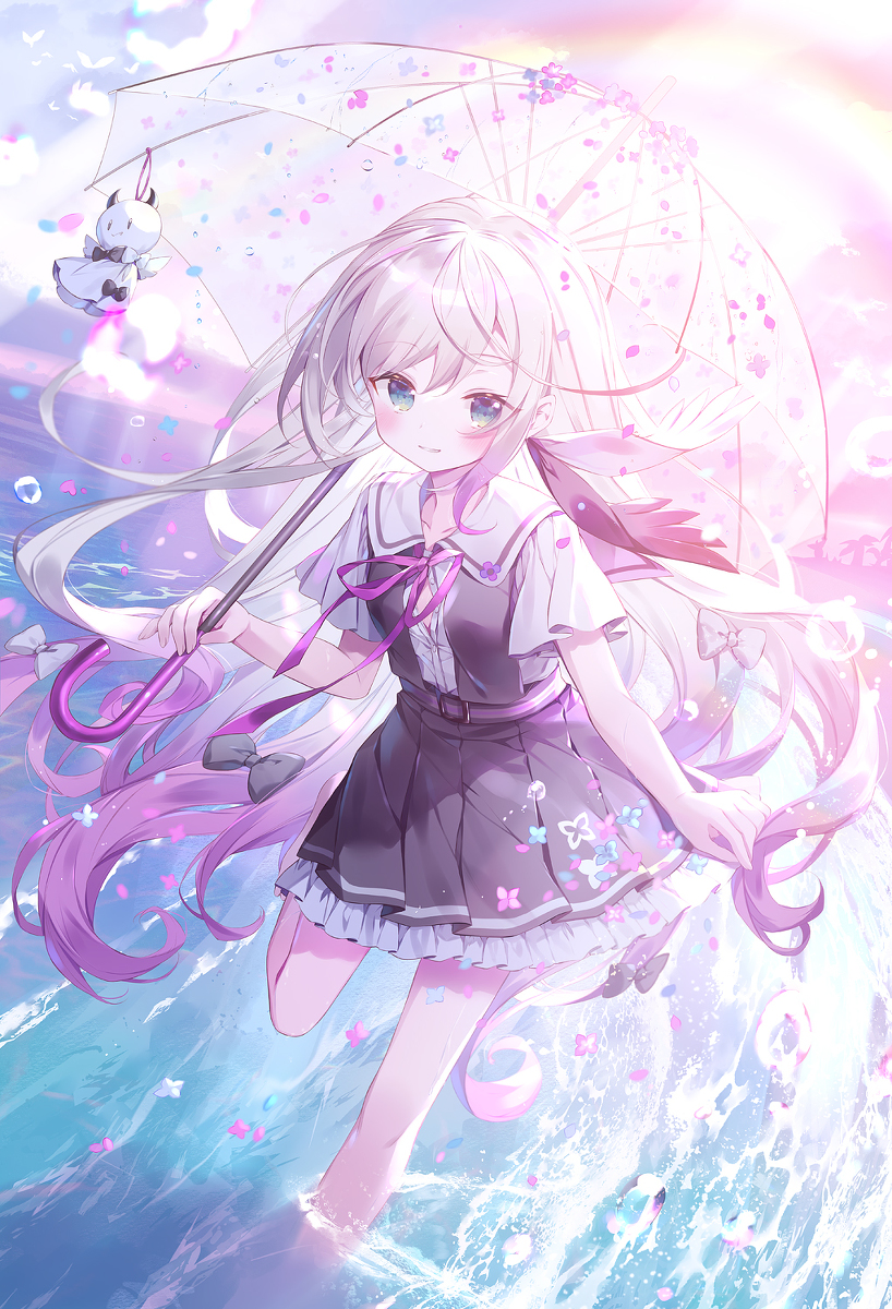 This is a pixiv picture whose title is 雨上がりの天使.