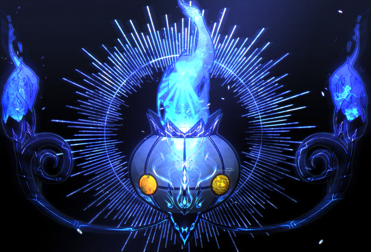 This is a pixiv picture whose title is CHANDELURE.