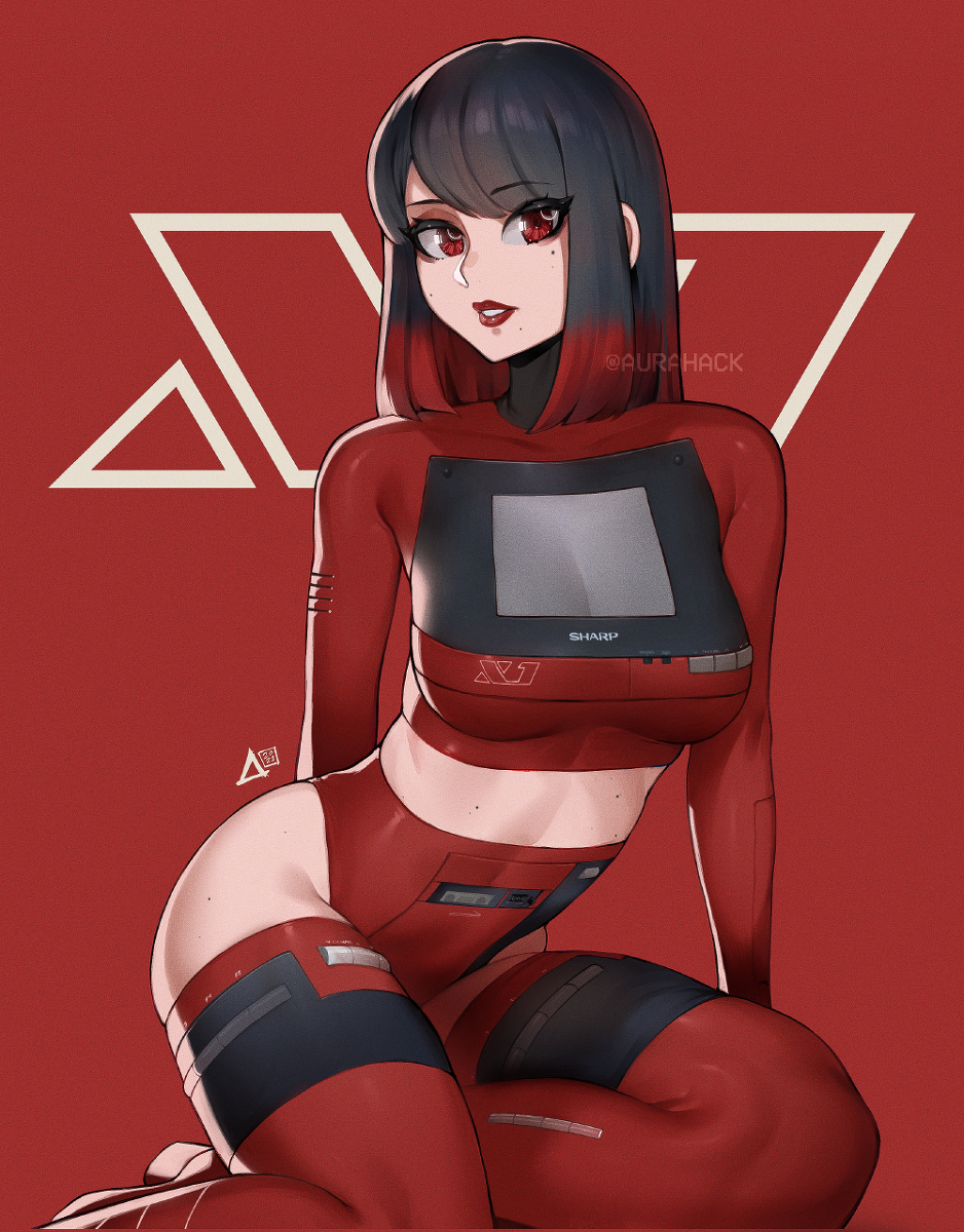 This is a pixiv picture whose title is SHARP X1.