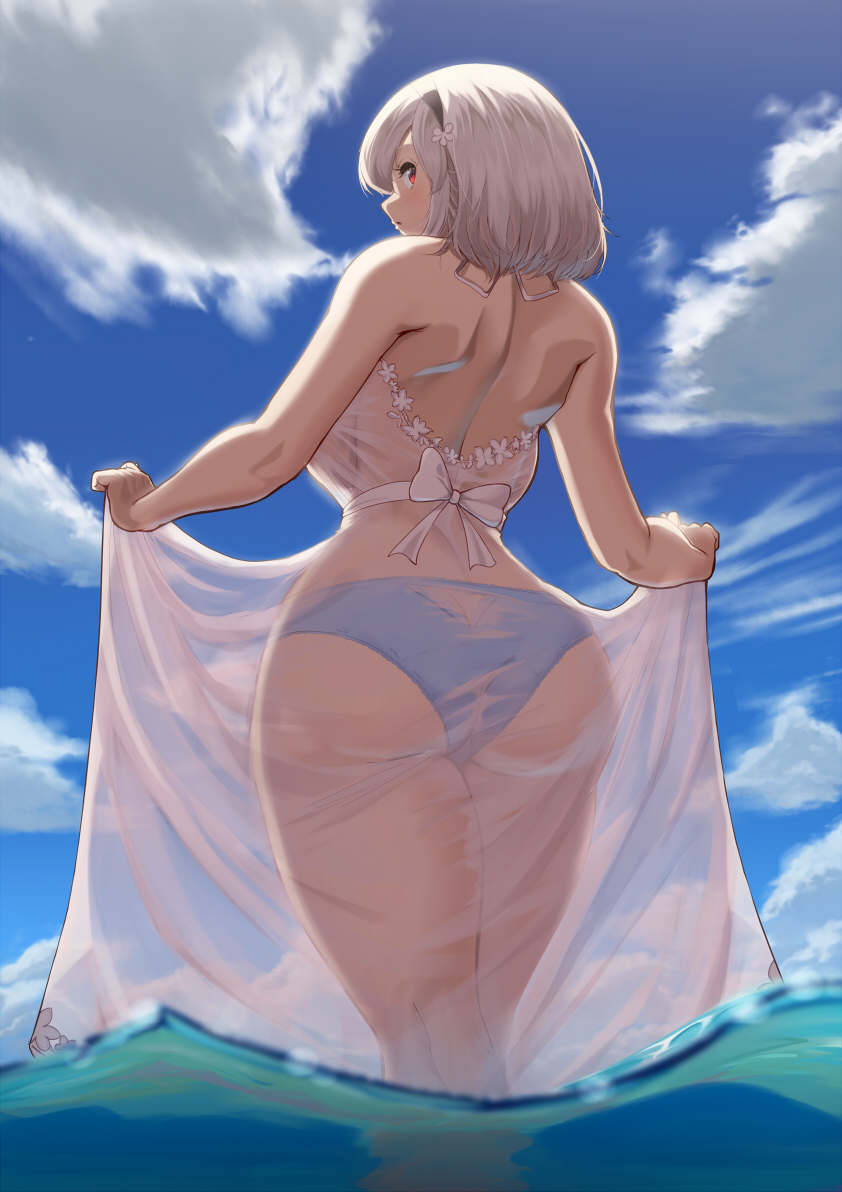 This is a pixiv picture whose title is 透けシリアス.