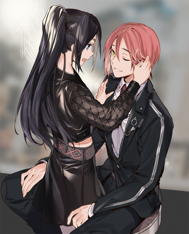 This is a pixiv picture whose title is Skør + Daniel.