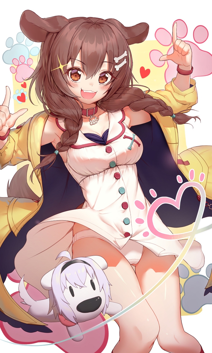 This is a pixiv picture whose title is 戌神ころね.