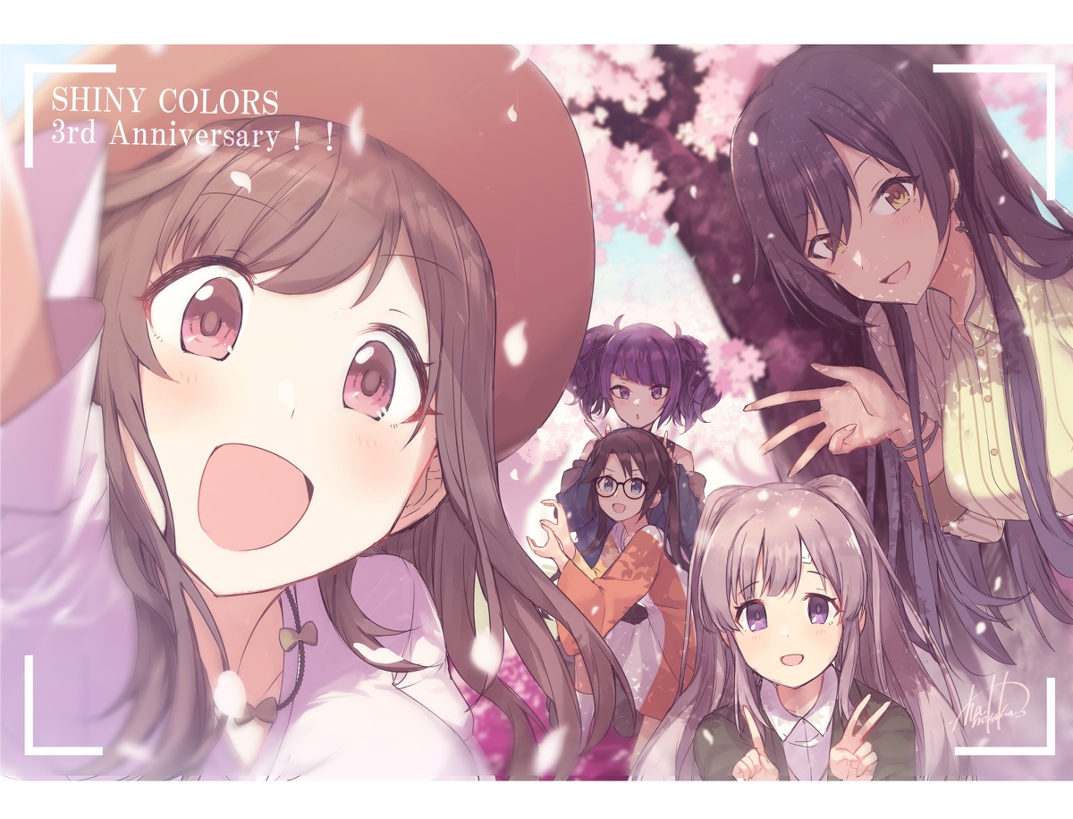 This is a pixiv picture whose title is 祝！シャニマス3周年！！.