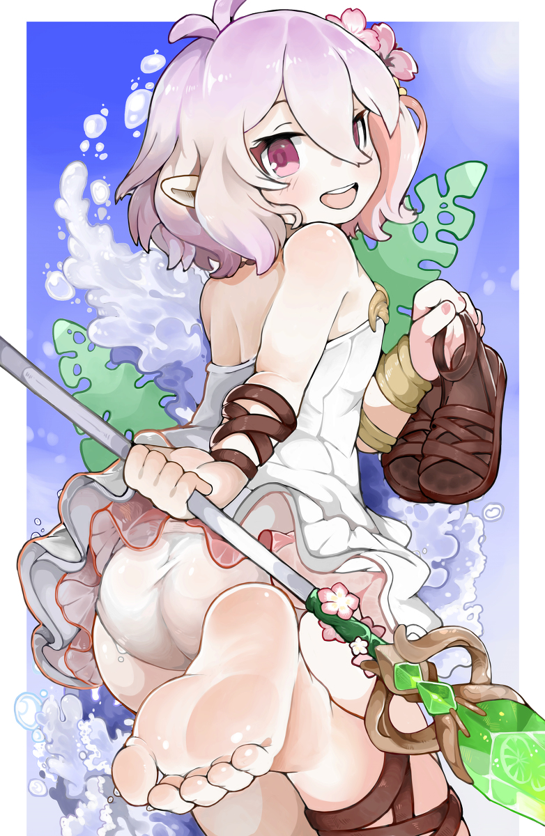 This is a pixiv picture whose title is 🌸🏖️.