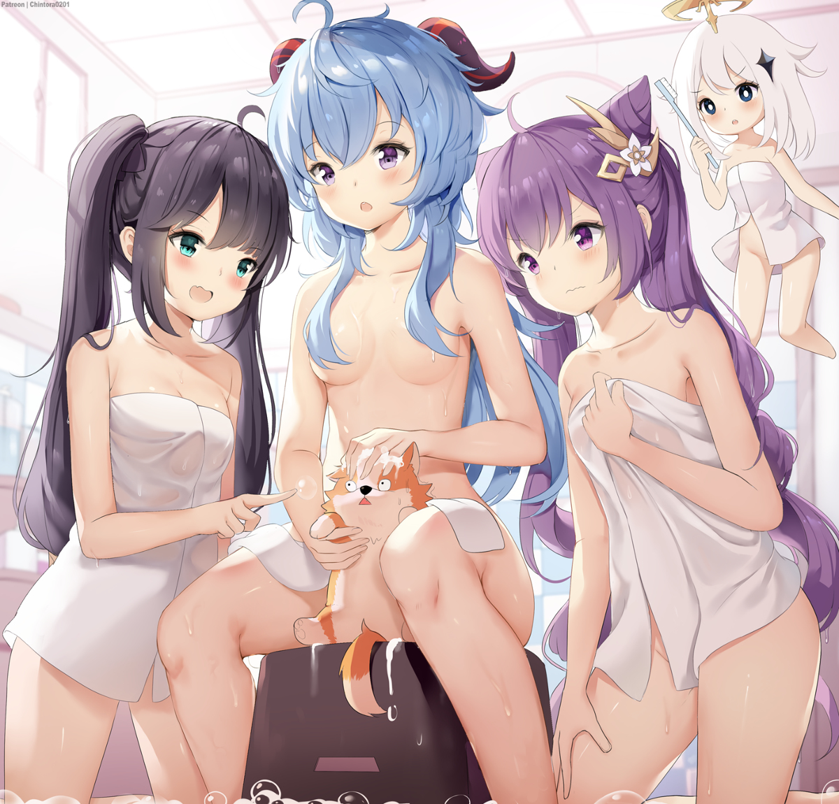 This is a pixiv picture whose title is Genshin Impact.