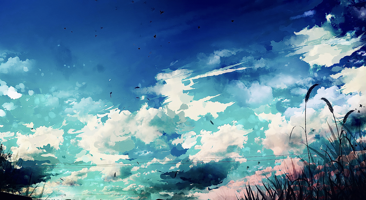 This is a pixiv picture whose title is 夏前の忌々しい空.