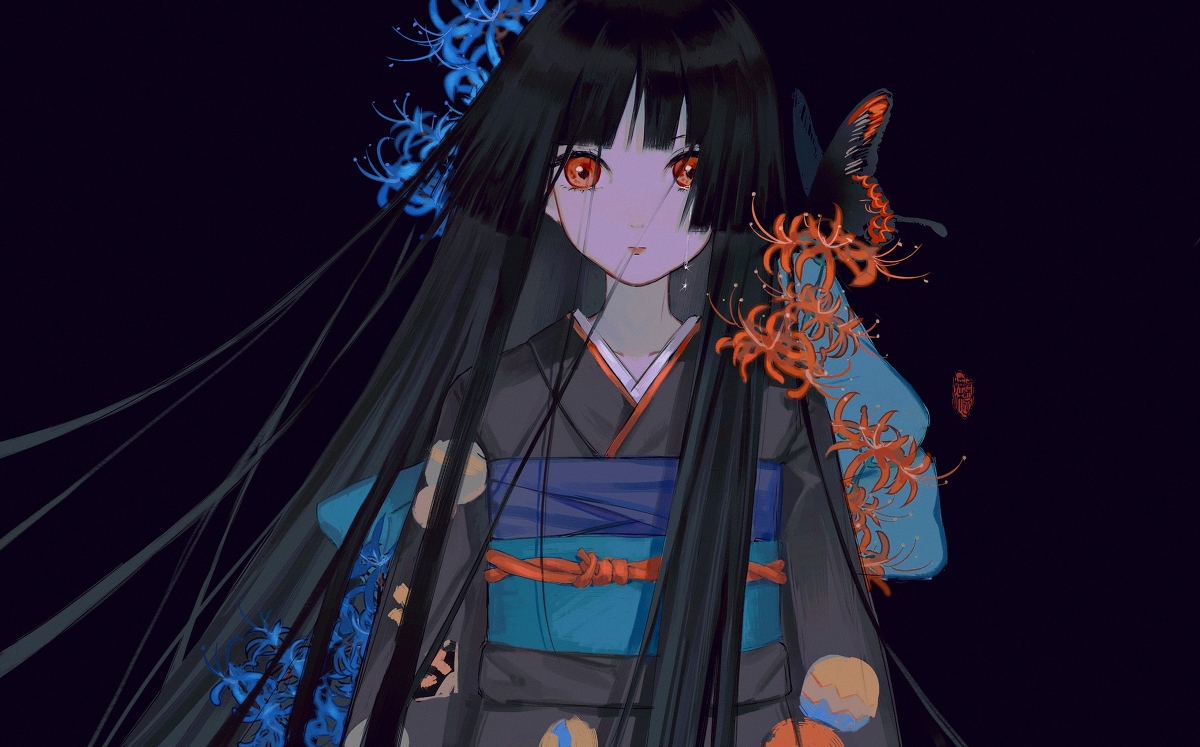 This is a pixiv picture whose title is あいぞめ.