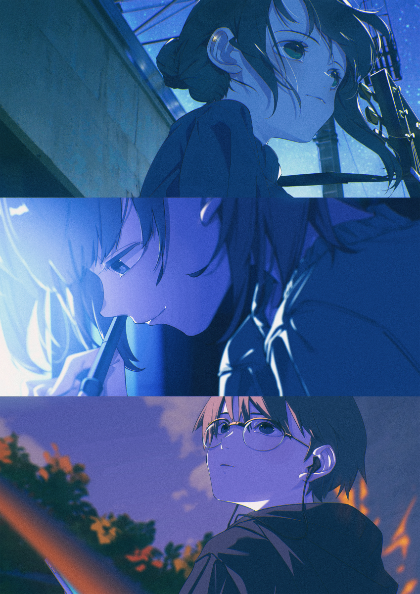 This is a pixiv picture whose title is 23:00 02:00 05:00.
