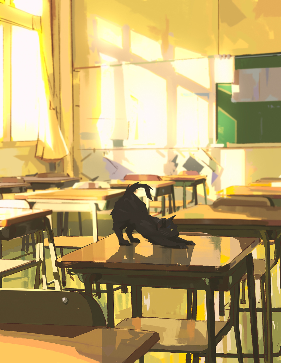 This is a pixiv picture whose title is Stretching.