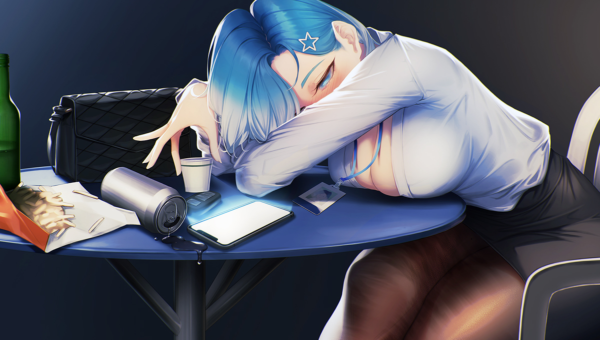 This is a pixiv picture whose title is Office lady.