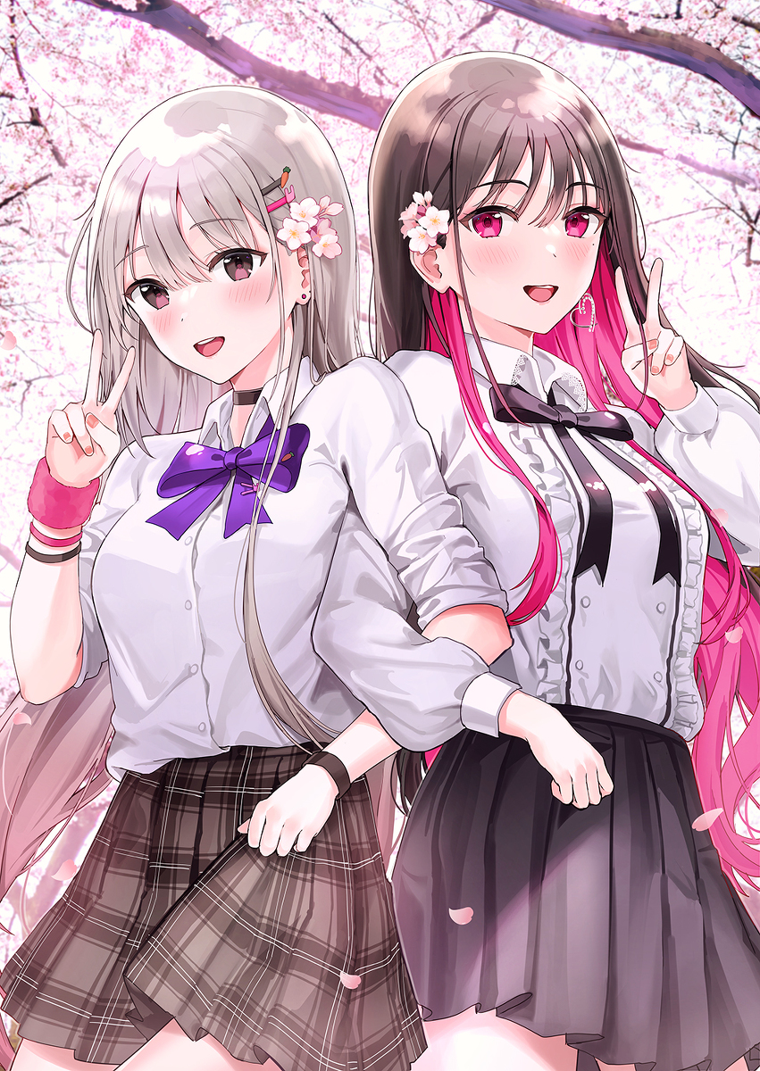 This is a pixiv picture whose title is 桜.
