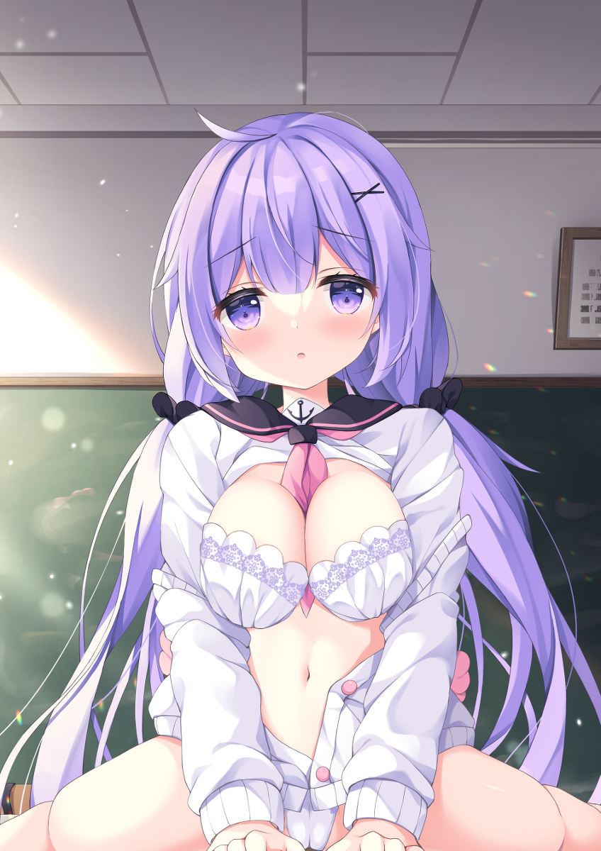 This is a pixiv picture whose title is 「お、お兄ちゃんっ……こんなところで、恥ずかしいよ……」.