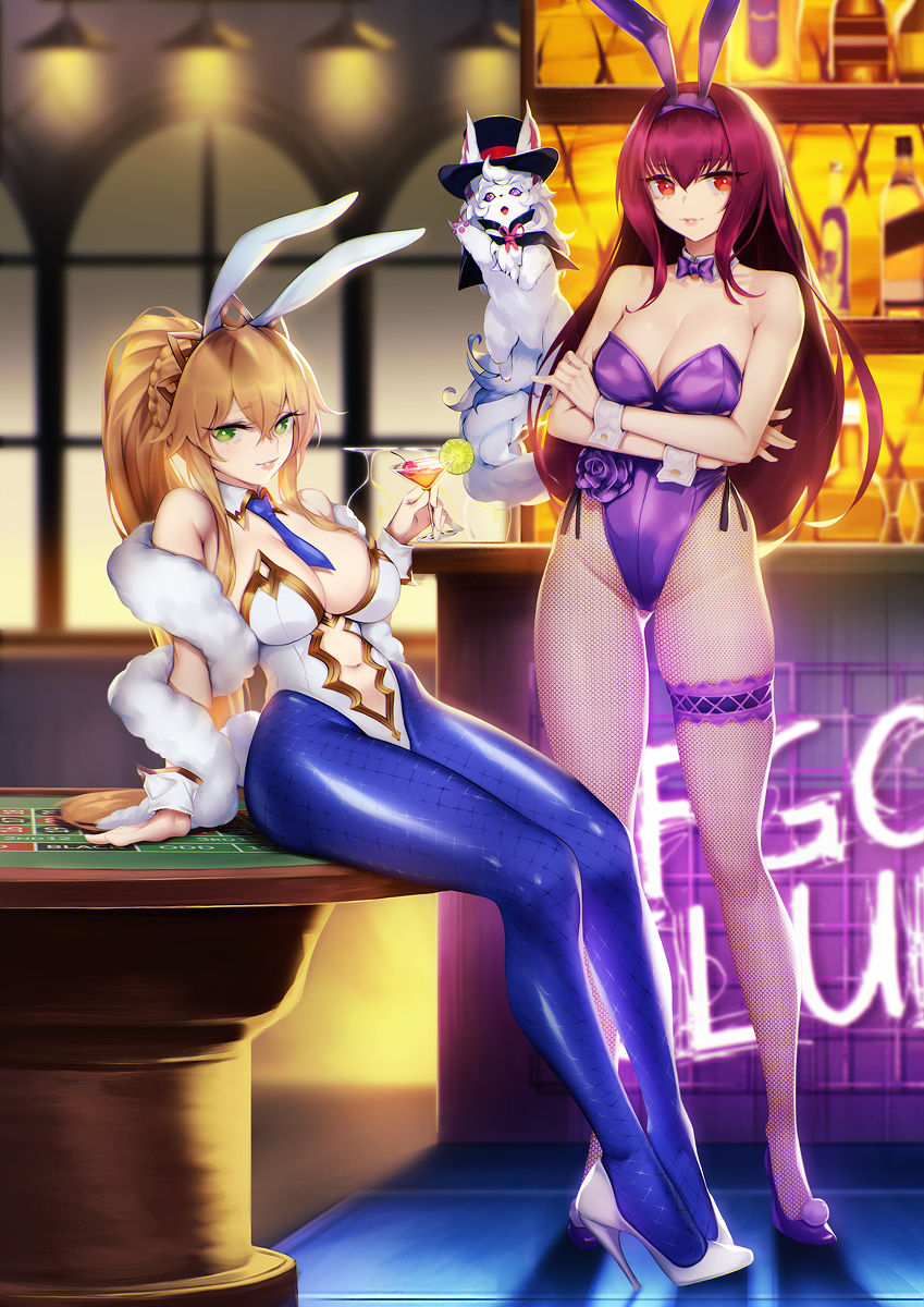 This is a pixiv picture whose title is Bunny X Bunny.