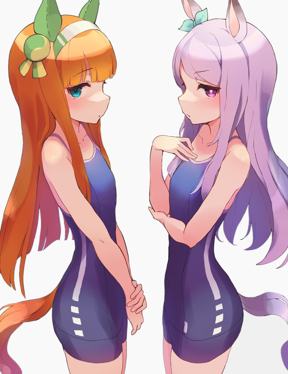 This is a pixiv picture whose title is サイレンススズカ　メジロマックイーン.