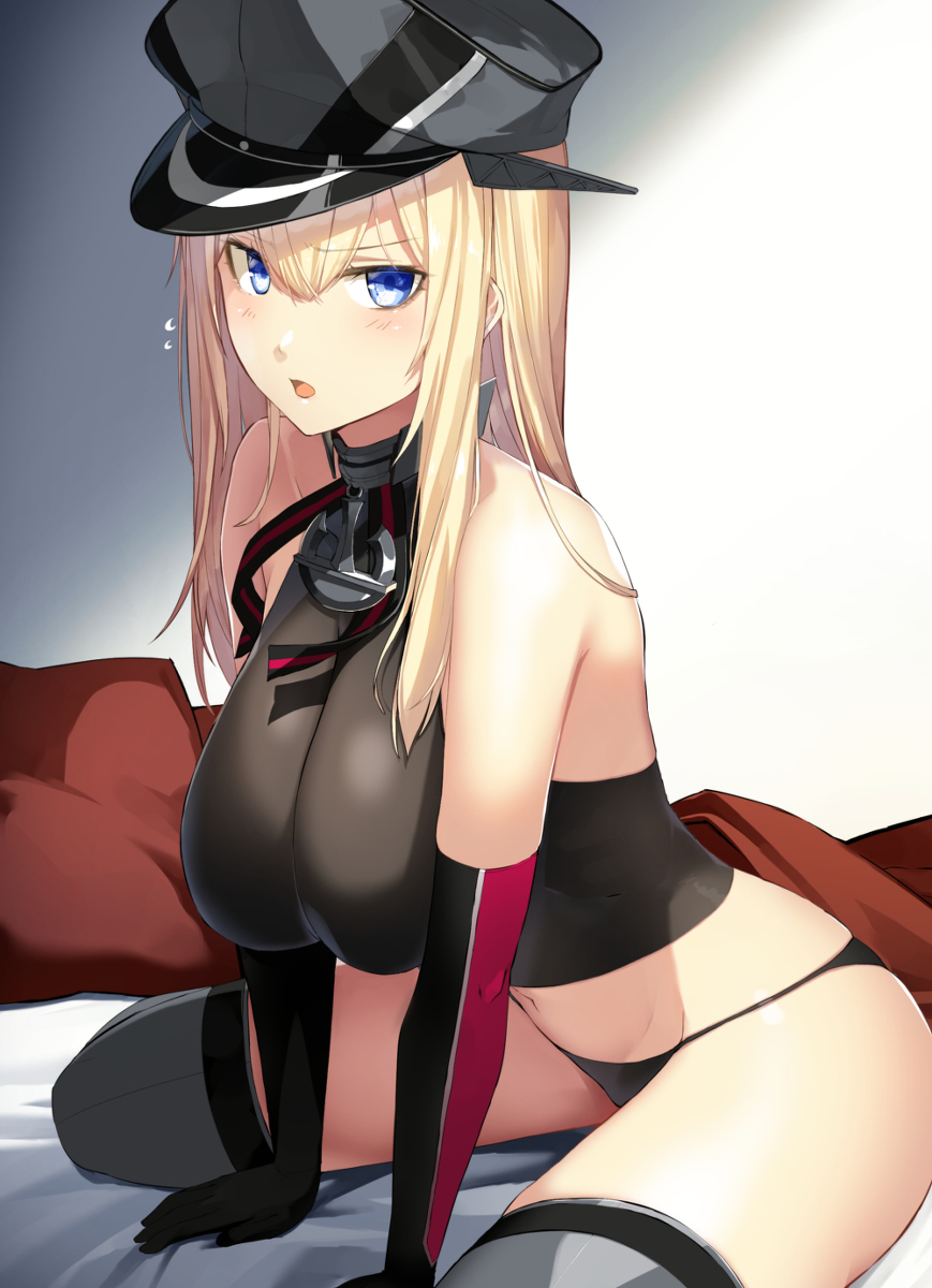 This is a pixiv picture whose title is 【艦これ】インナービスマルク.