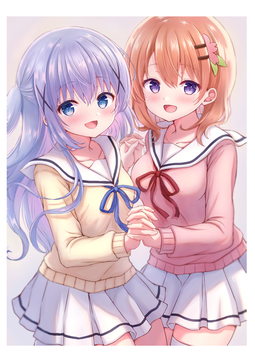 This is a pixiv picture whose title is 手つなぎココチノ.