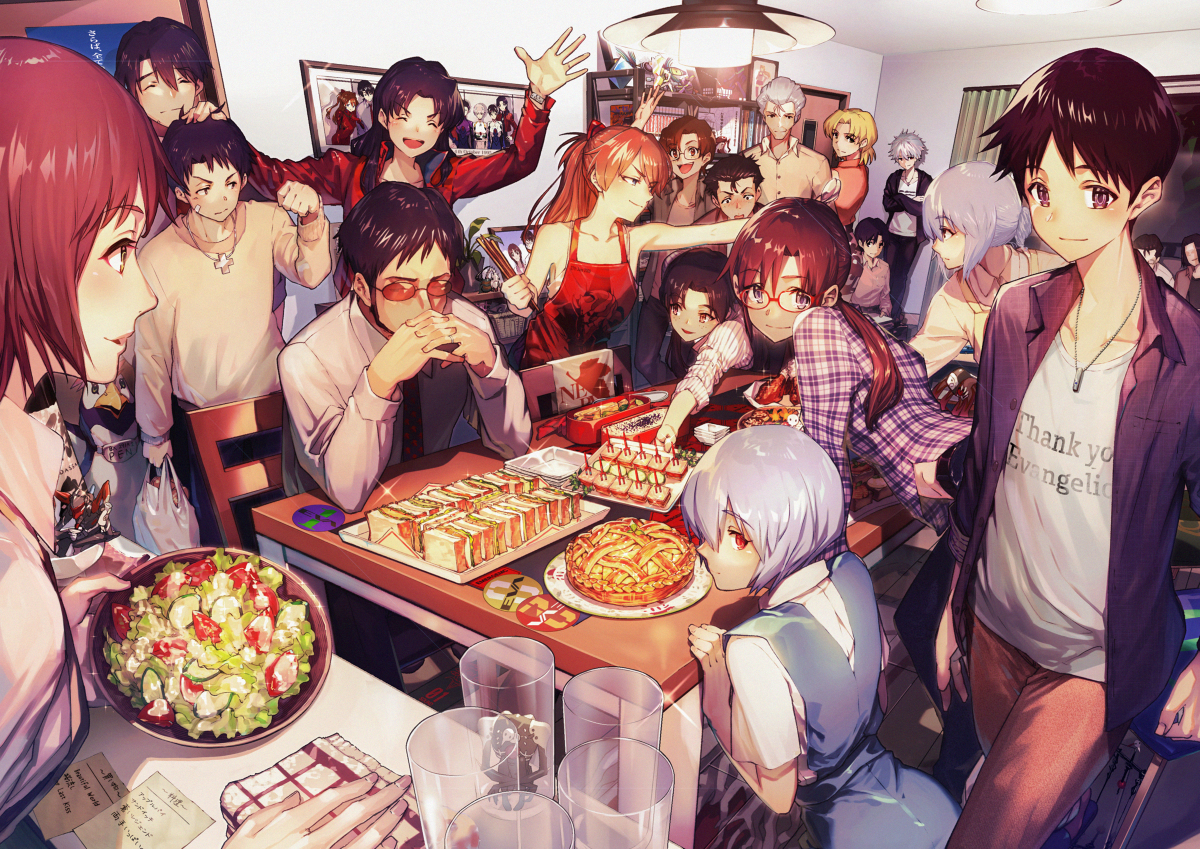 This is a pixiv picture whose title is お食事会.